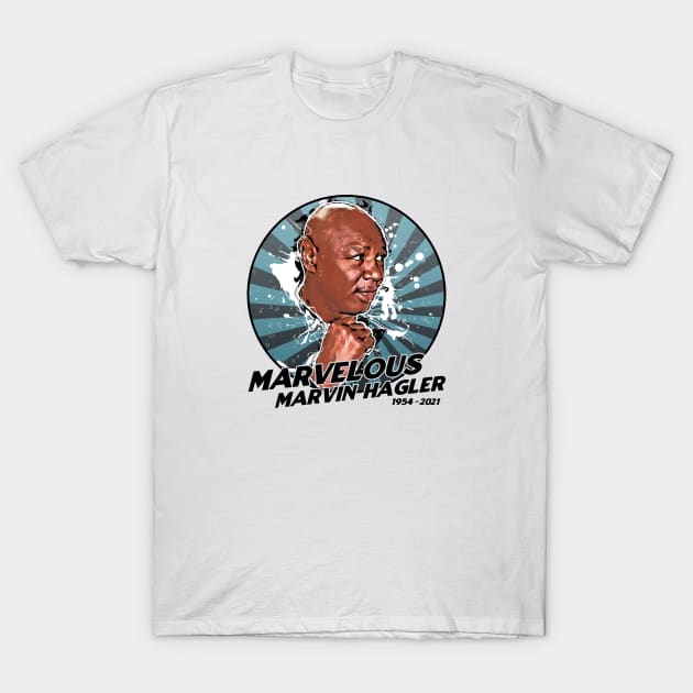 Marvelous Marvin Hagler T-Shirt by karutees